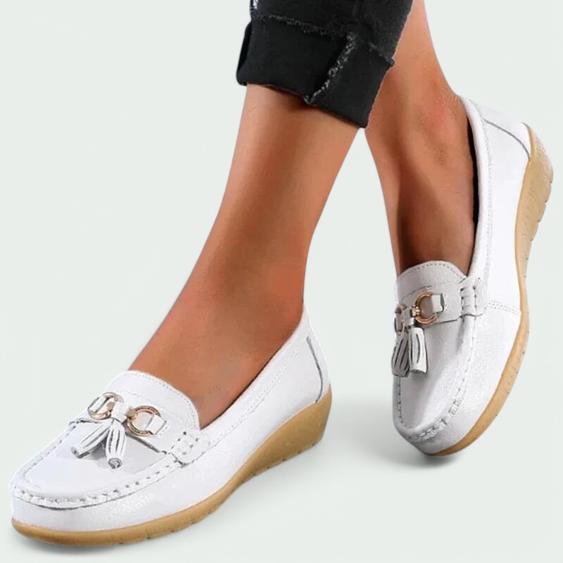 Elegante slip-on mokasiner, allsidige flate sko for kvinner, passer både vår og sommer.