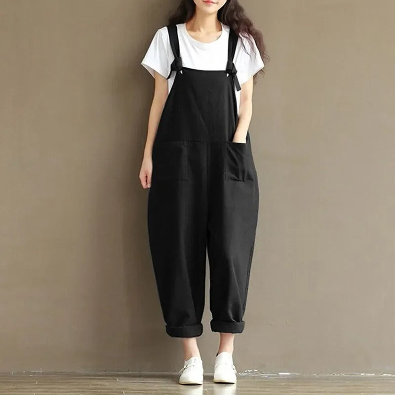 Stilfull løs harem jumpsuit for kvinner, trendy sommerklær som er både komfortable og allsidige.