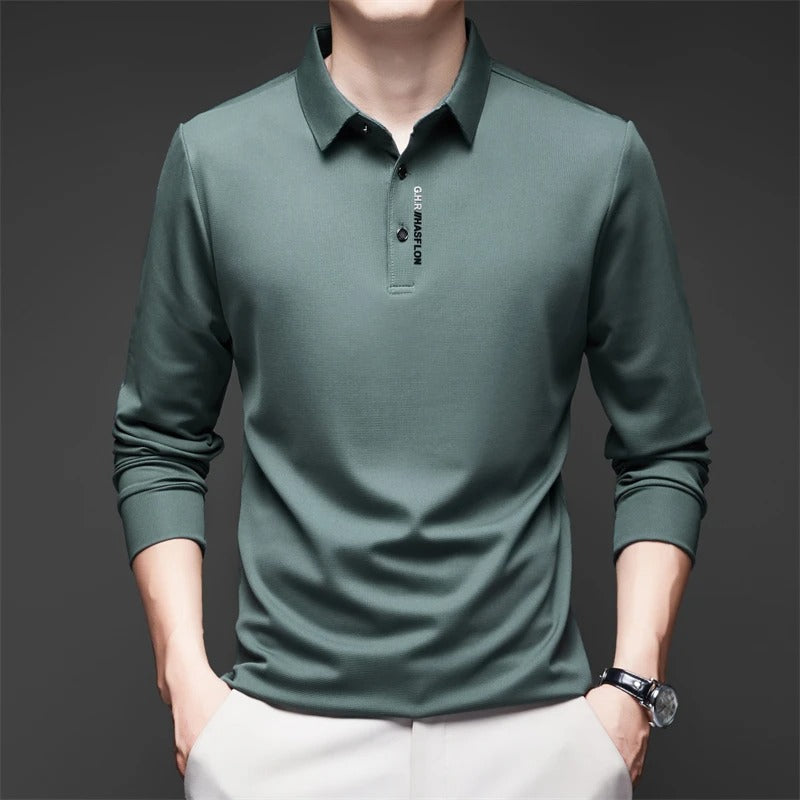 Smart casual herreskjorte, langermet, ideell for fritid og arbeid.