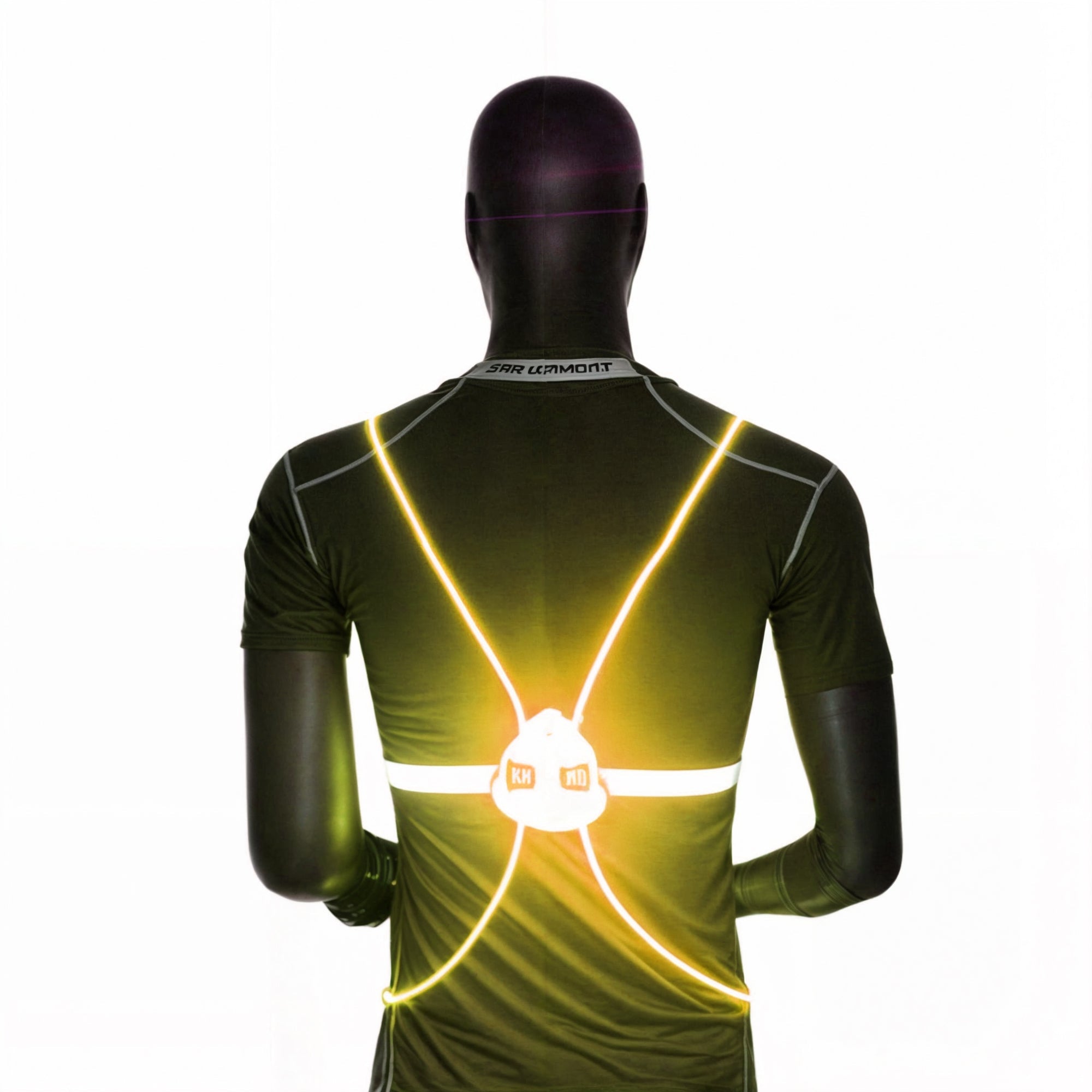 LED-refleksvest ideell for turgåing, løping og sykling. Gir sikkerhet og maksimal synlighet i skumringen.