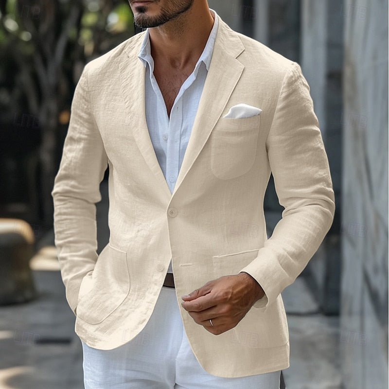 Allsidig herreblazer, lett og elegant for både formelle og casual sommerantrekk. En sval sommerblazer.