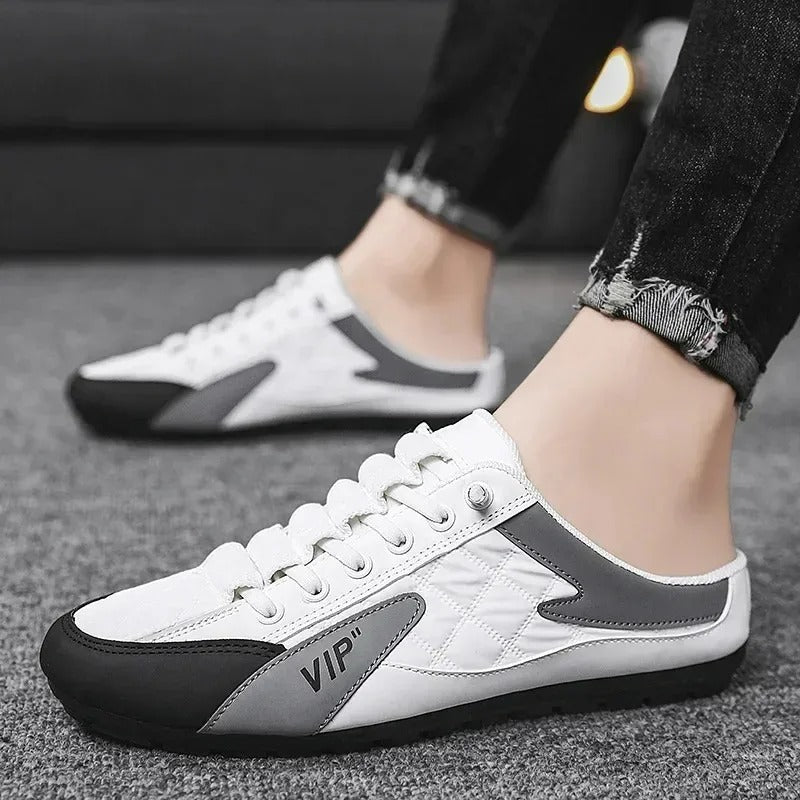 Komfortable slip-on herresneakers, perfekte som sommersko. Lettvektig fritidsfottøy med god demping.