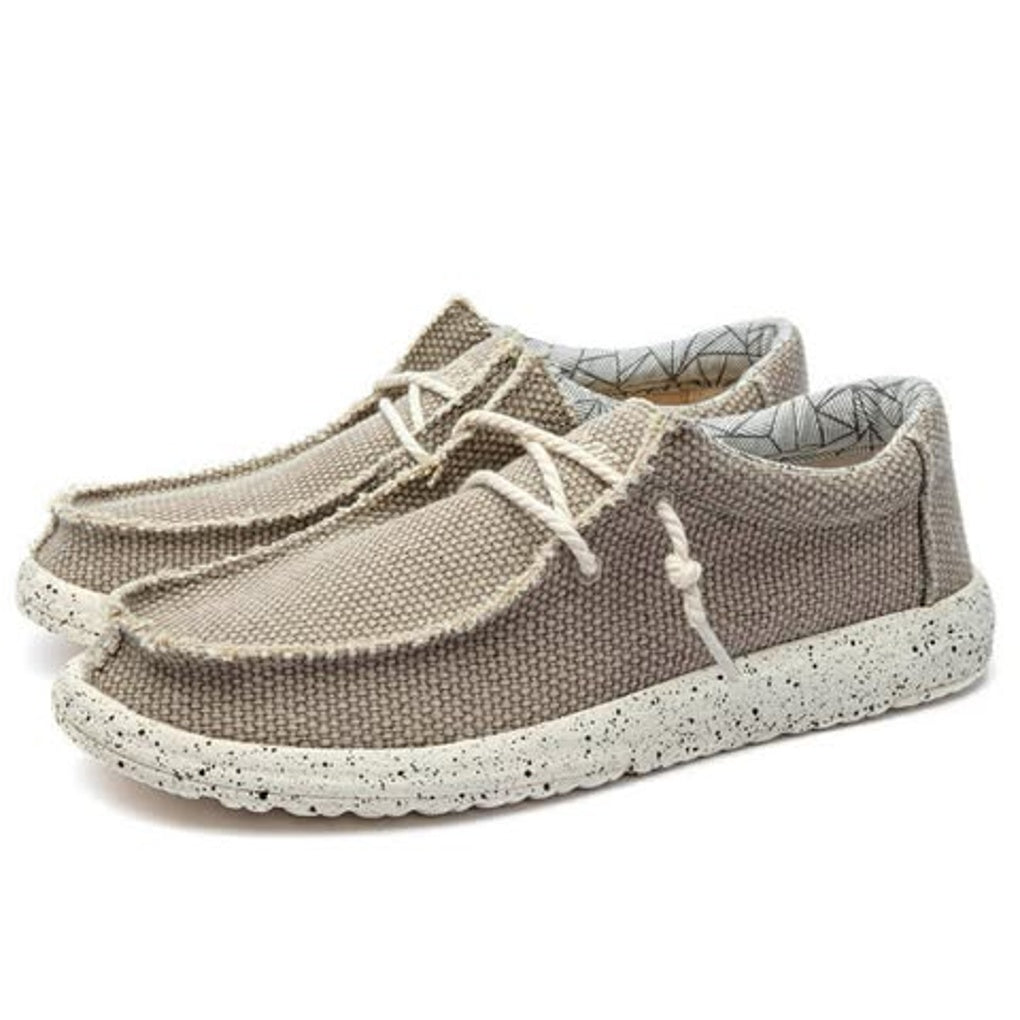 Pustende fritidssko for menn, casual slip-on design med lettvektskomfort.