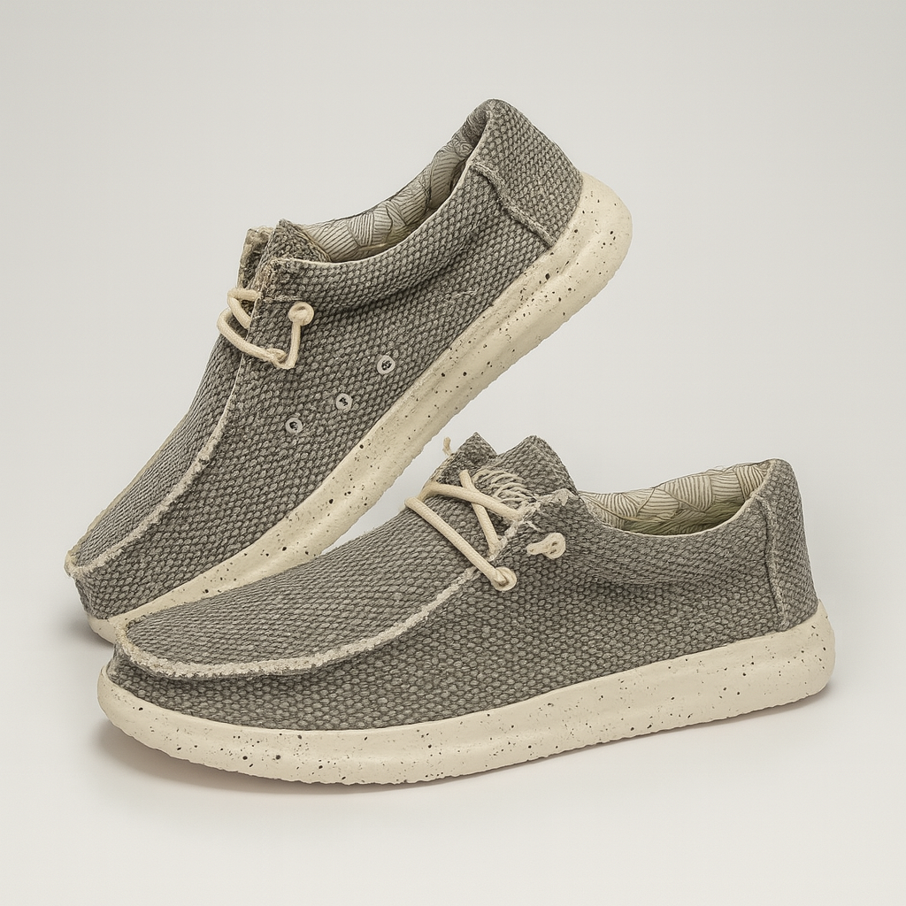 Allsidige slip-on herresko, komfortable og lette for fritid, reise og daglig bruk.