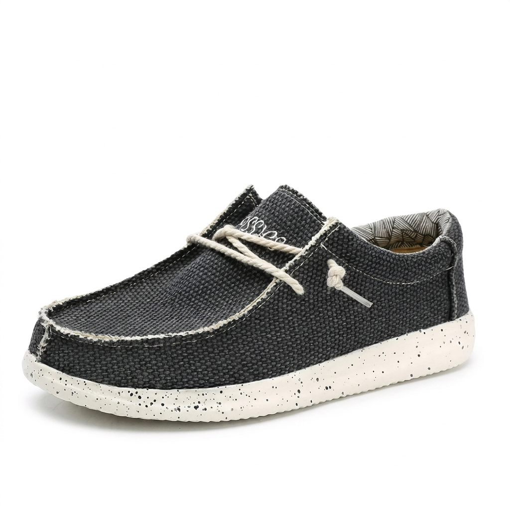 Ny modell: Lette slip-on komfortsko for menn, pustende casual fritidssko.