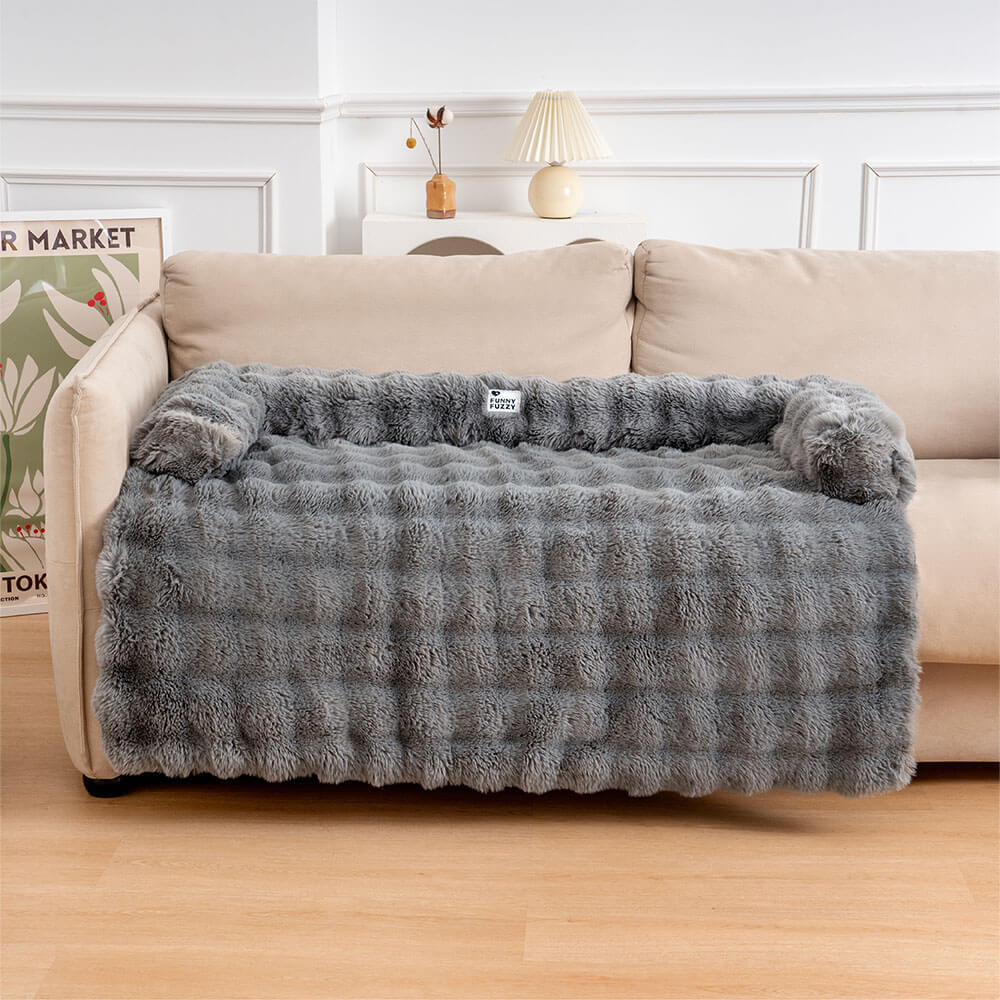 Komfortabel hundeseng i elegant blåfarge, myk og koselig soveplass for hunden. Vaskbar og sklisikker.