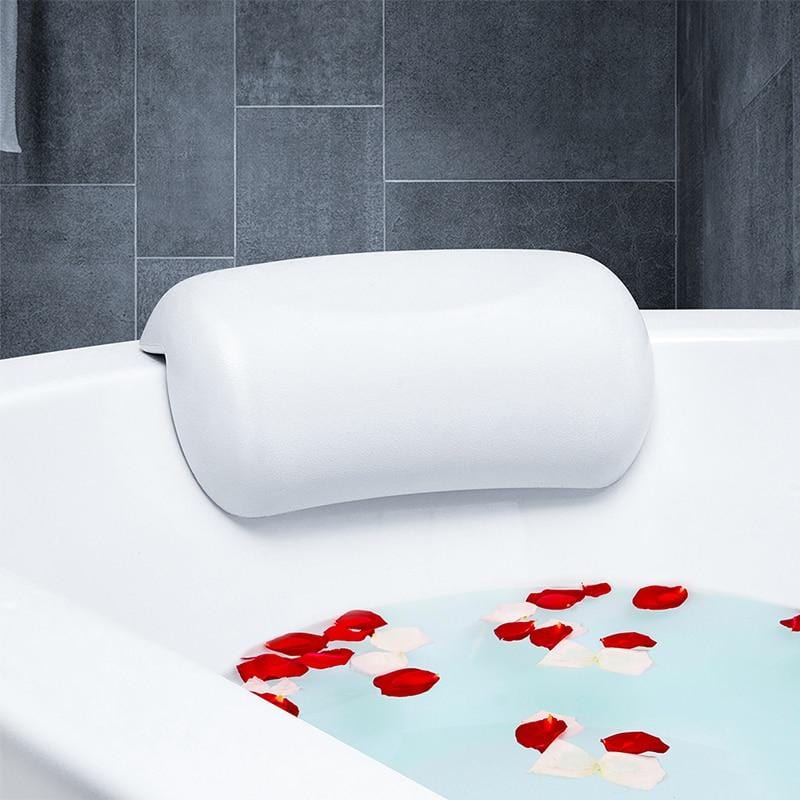 Elegant badekarpute i PU for kvinner. Gir myk hodestøtte og avslapning under bading, fremmer velvære på badet.