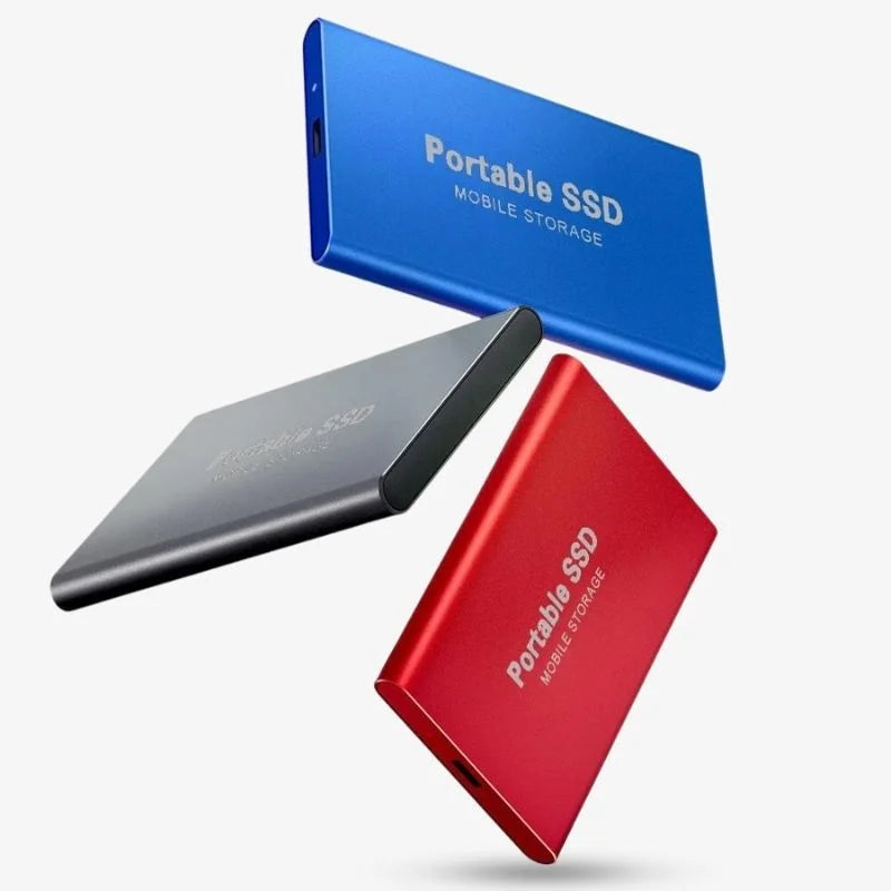 Slank og robust ekstern SSD-disk, designet for holdbarhet og daglig mobil bruk.