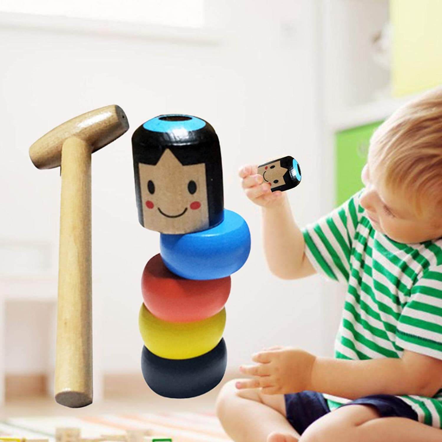 Daruma treleke ler og danser, interaktiv underholdning for småbarn