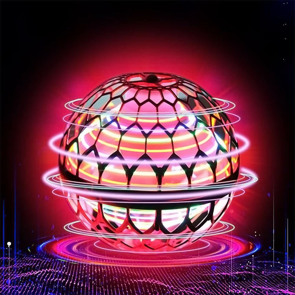 Glade barn kaster og fanger en lysende Magisk Boomerangball med LED, flott for barnelek og underholdning.