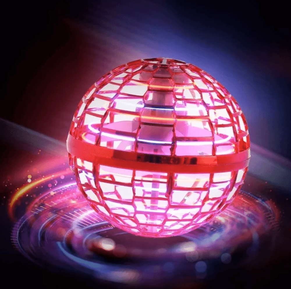 Magisk Boomerangball med LED flyr innendørs og utendørs, en allsidig LED-ball perfekt for aktiv lek.