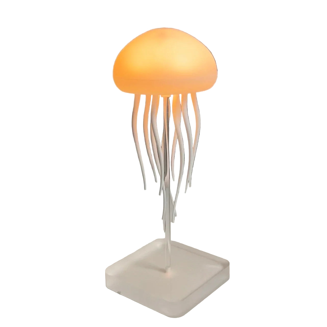 Magisk LED medusenlampe med dansende, fargerikt lys. Ideell som beroligende stemningslys og romdekor.