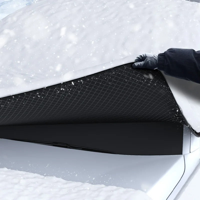 Allsidig magnetisk bildeksel for komplett helårs bilbeskyttelse. Værbestandig mot sol, snø og regn.
