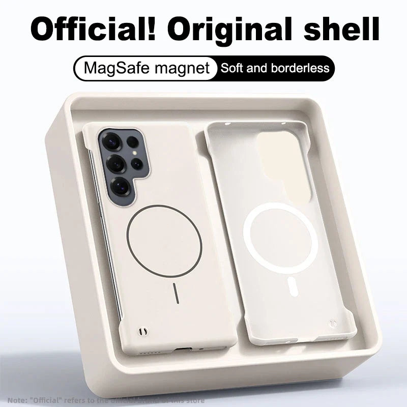 Ultratynt magnetisk Galaxy Note-deksel. Minimalistisk design, perfekt ripebeskyttelse.