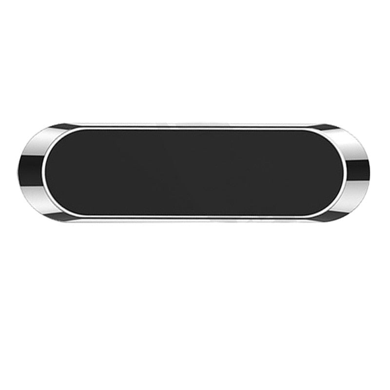 Magnetisk telefonholder for bil, sikker og enkel montering på dashbord eller ventil.