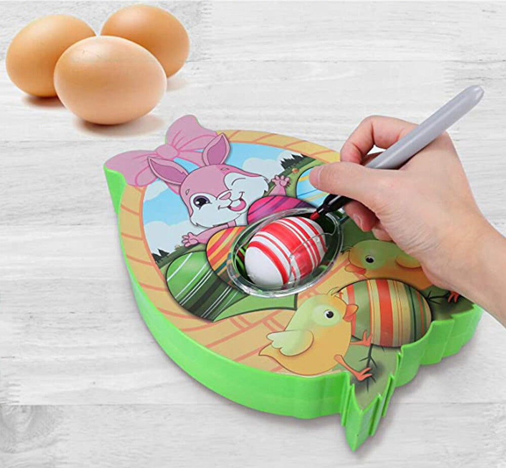 Sølfritt påskeegg malesett gjør det enkelt for barn å dekorere egne fargerike egg. Morsom påskeaktivitet.