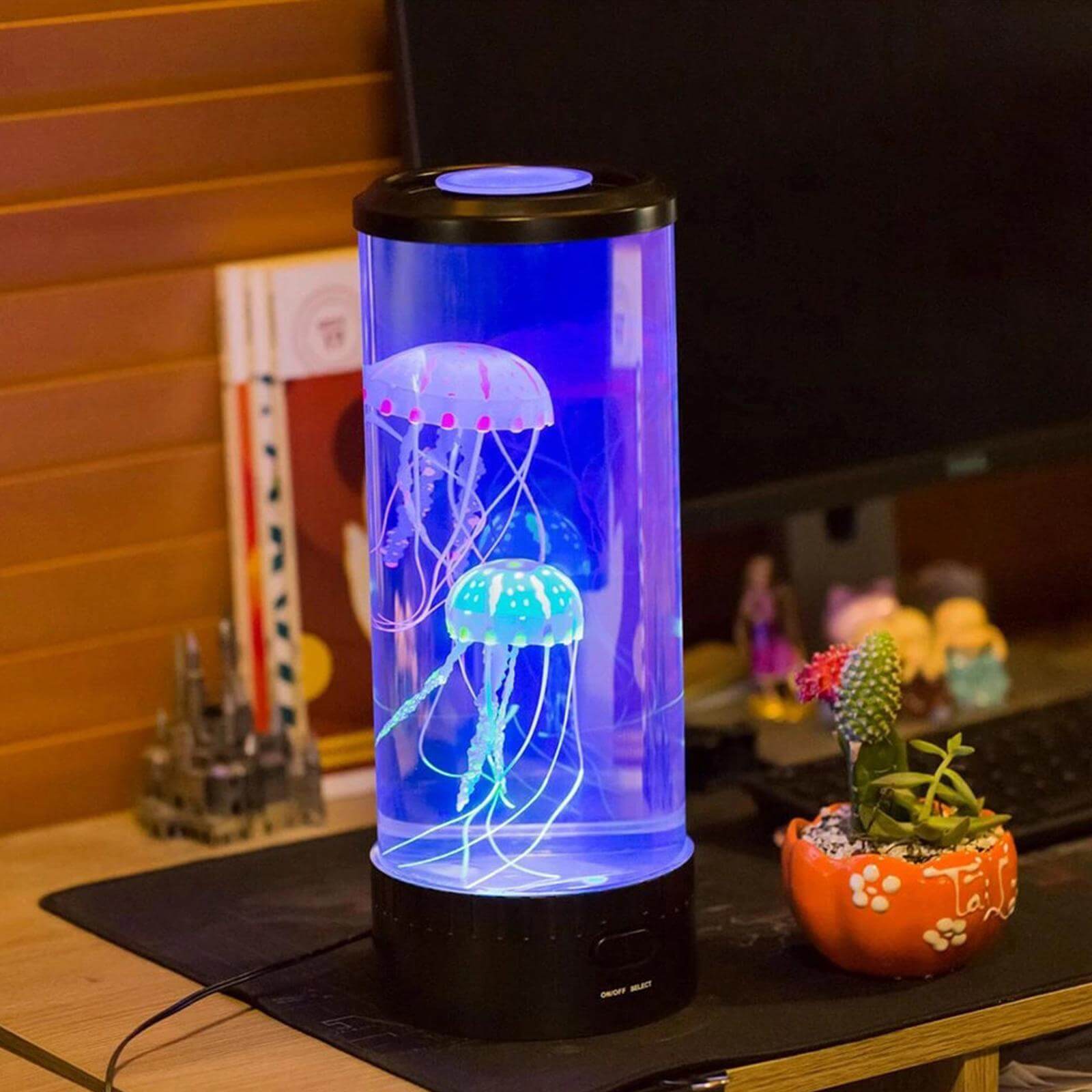 Unik gave: Beroligende Manet LED nattlampe for barn. Ideell interiør og stemningsfull belysning.