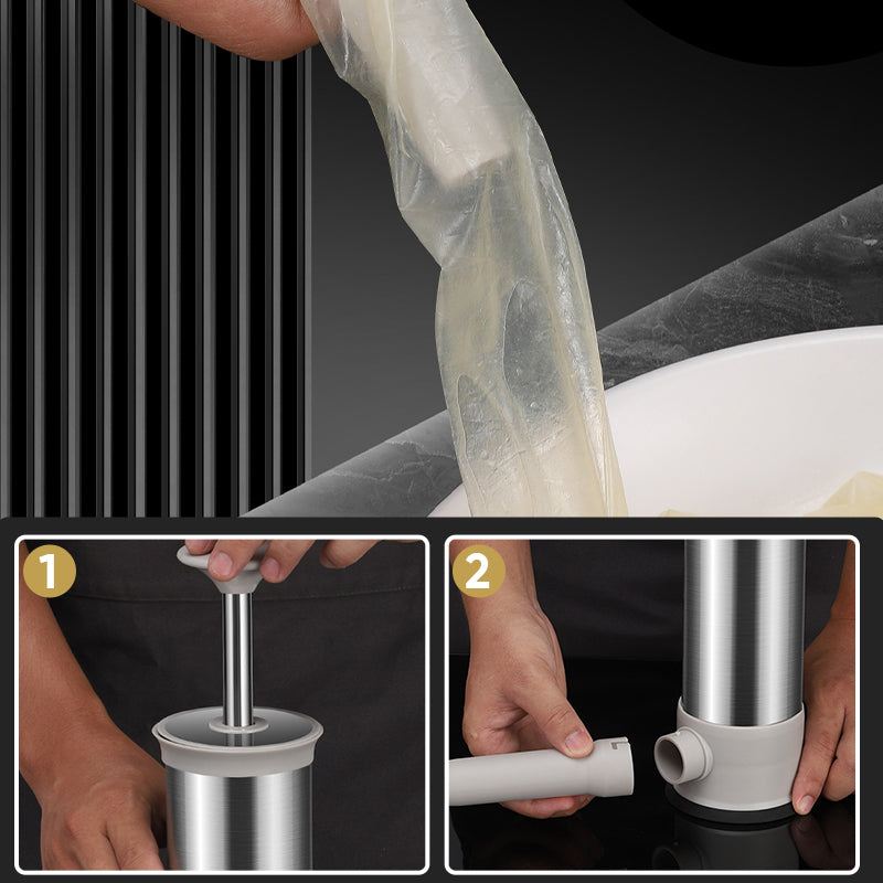 Effektiv manuell pølsestopper for perfekt formede pølser og kjøttkaker, ideell for hjemmekokker.