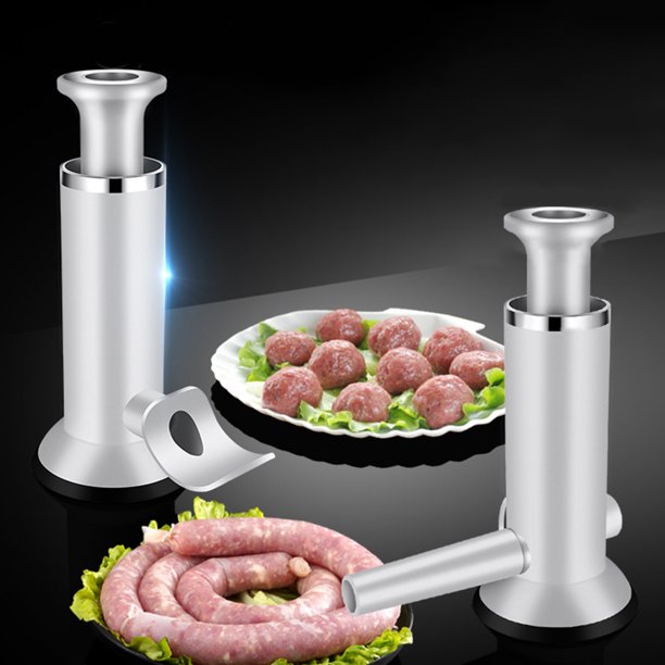 Wurstfüller, 3-Liter-Kapazität, mit Kurbel und Saugfüßen für stabile Nutzung bei der Fleischverarbeitung.