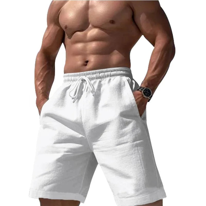 Avslappede menns sommershorts, egnet for streetwear og uformelle anledninger. Stilfullt og komfortabelt.