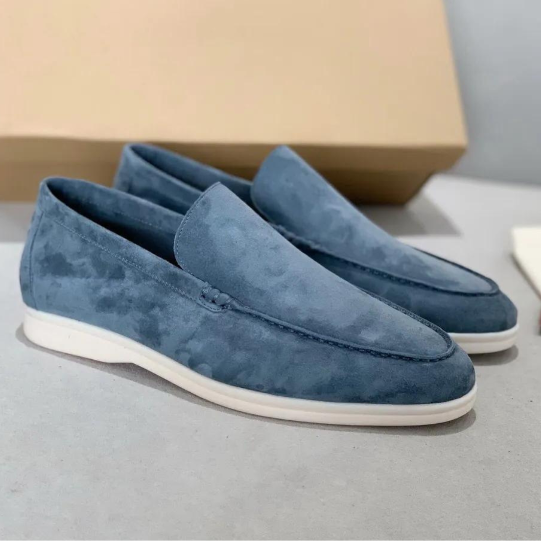 Pustende menns ergonomiske loafers; ideelle slip-on sko for komfortabel sommerbruk og hverdagsstil.