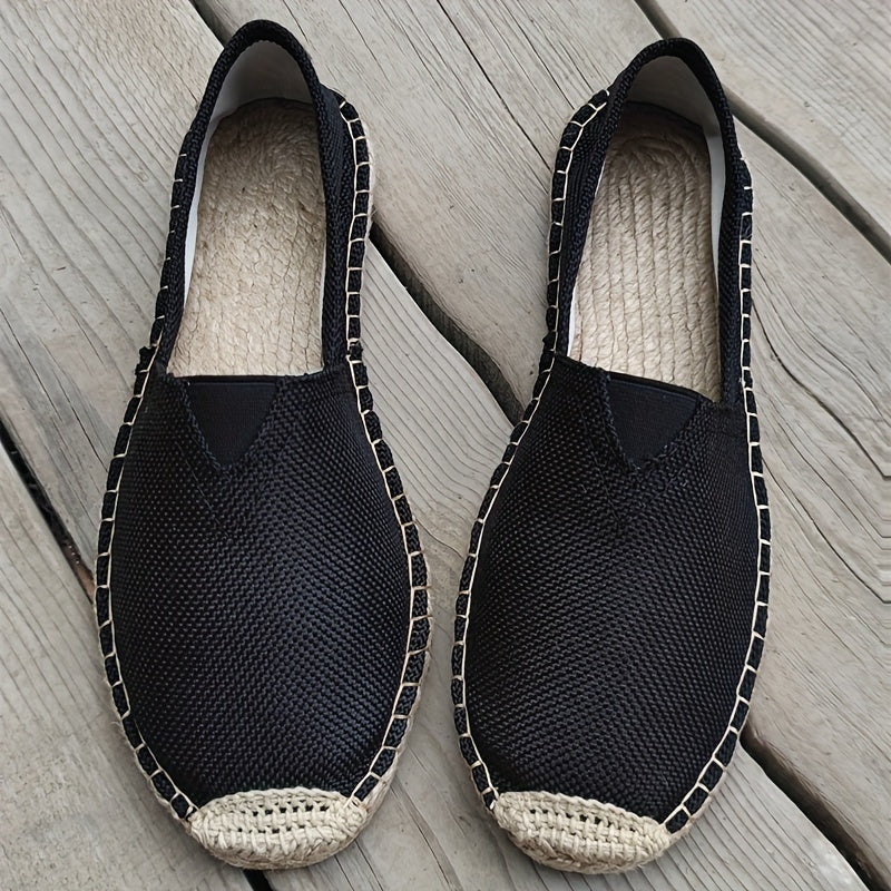 Casual menns espadriller, komfortable slip-on sko med pustende stoff for sommerbruk.