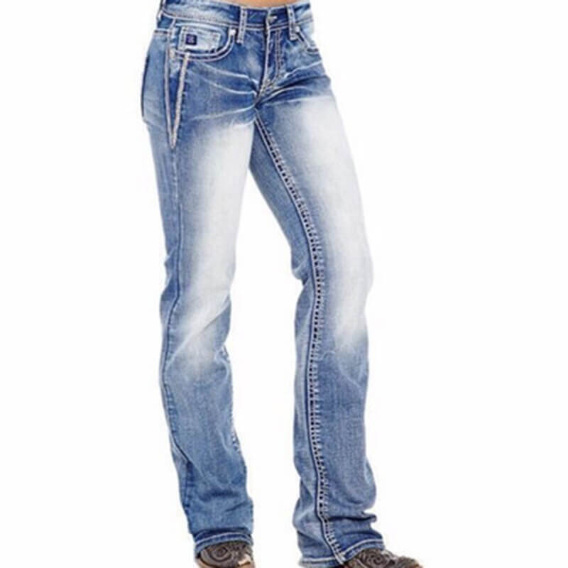 Menns klassiske bootcut-jeans i tidløs stil. Komfortabel normal passform for hverdagsbruk.