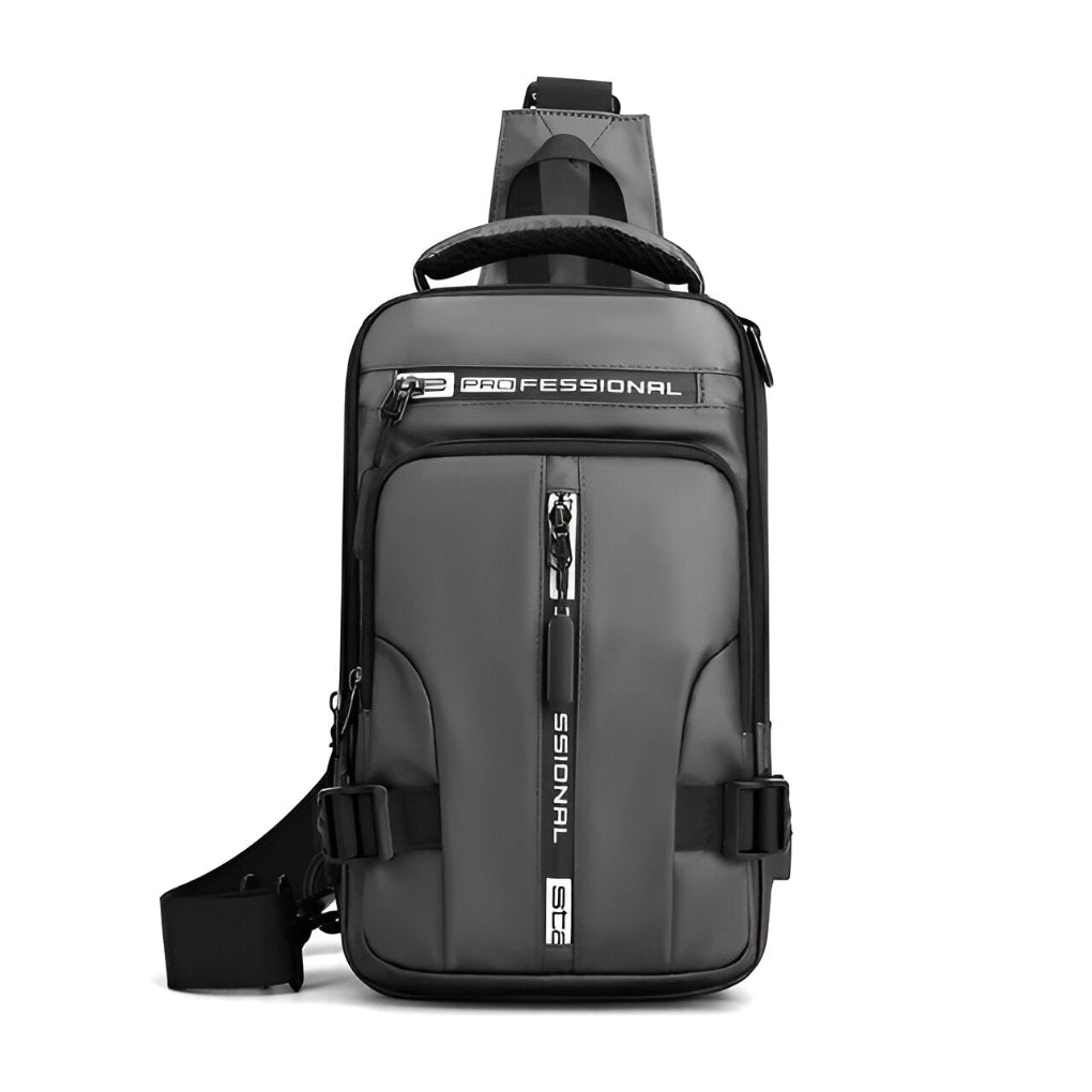 Stilig konvertibel crossbody veske med anti-tyveri funksjon for menn, perfekt for organisert reise.