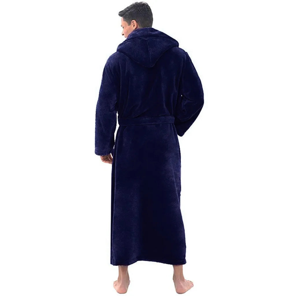Elegant flanell morgenkåpe for menn, gir varme og avslapning, flott gave til ham.