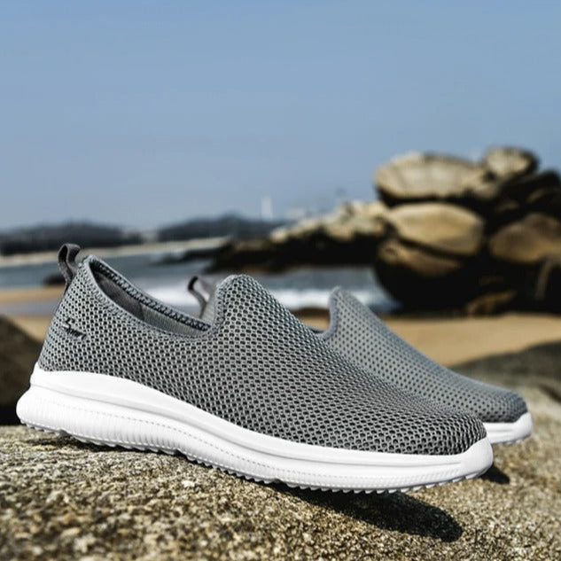 Slitesterke menns slip-on joggesko med fleksibel såle for optimal komfort og grep.