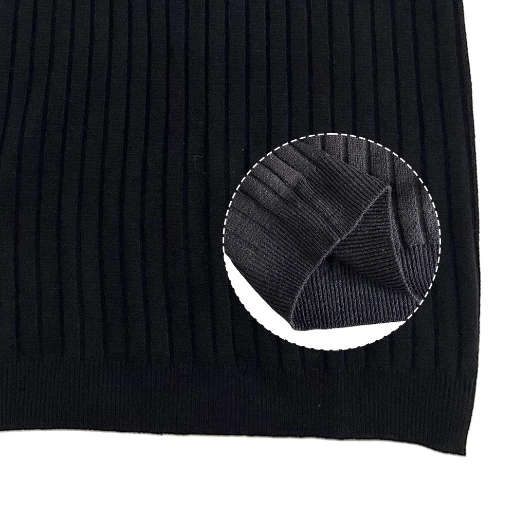 Stilig menns retro strikket poloskjorte med striper, komfortabel med korte ermer.