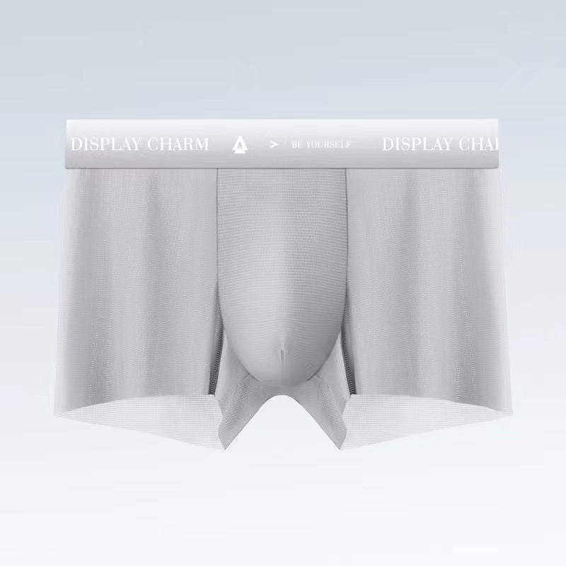 Aktive menns sømløse issilke boxershorts, optimalisert for fukttransport og hurtig tørking.