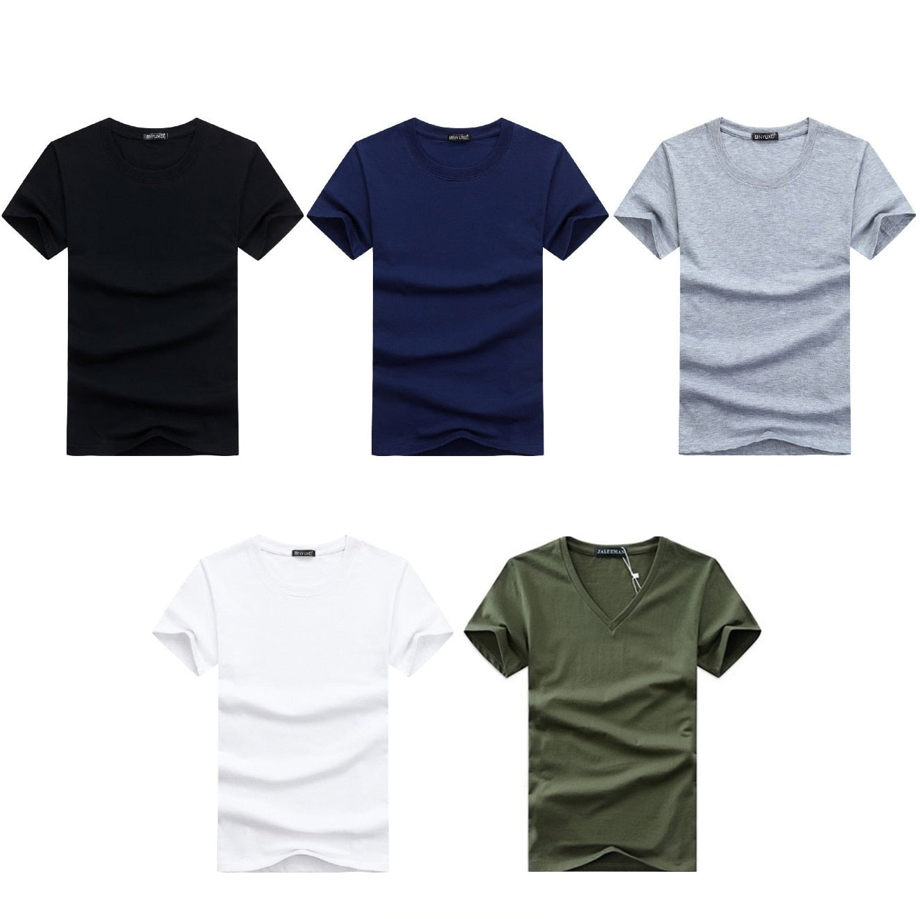 Menns slim fit V-hals t-skjorte. Et tidløst basisplagg for sommer og fritid.