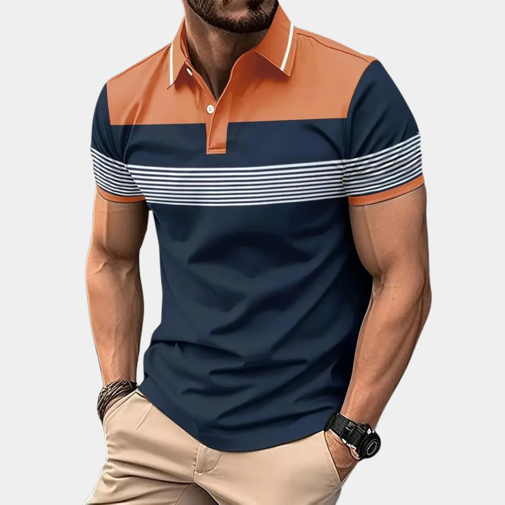 Allsidig menns poloshirt. Komfortabel herreskjorte for en stilfull hverdag. Perfekt fritidsantrekk.