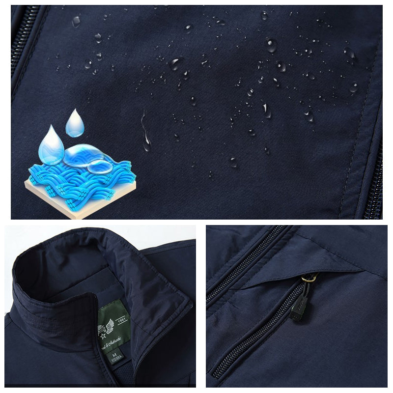 Menns softshell vest for sport og fritid; vanntett, vindtett, ermeløs design for optimal bevegelsesfrihet.