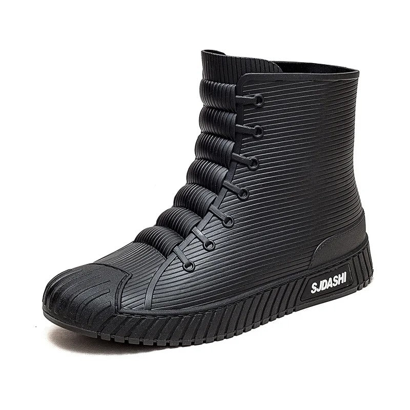 Komfortable herrestøvler for fritid, utendørsaktiviteter. Vanntette slip-on sko for menn.