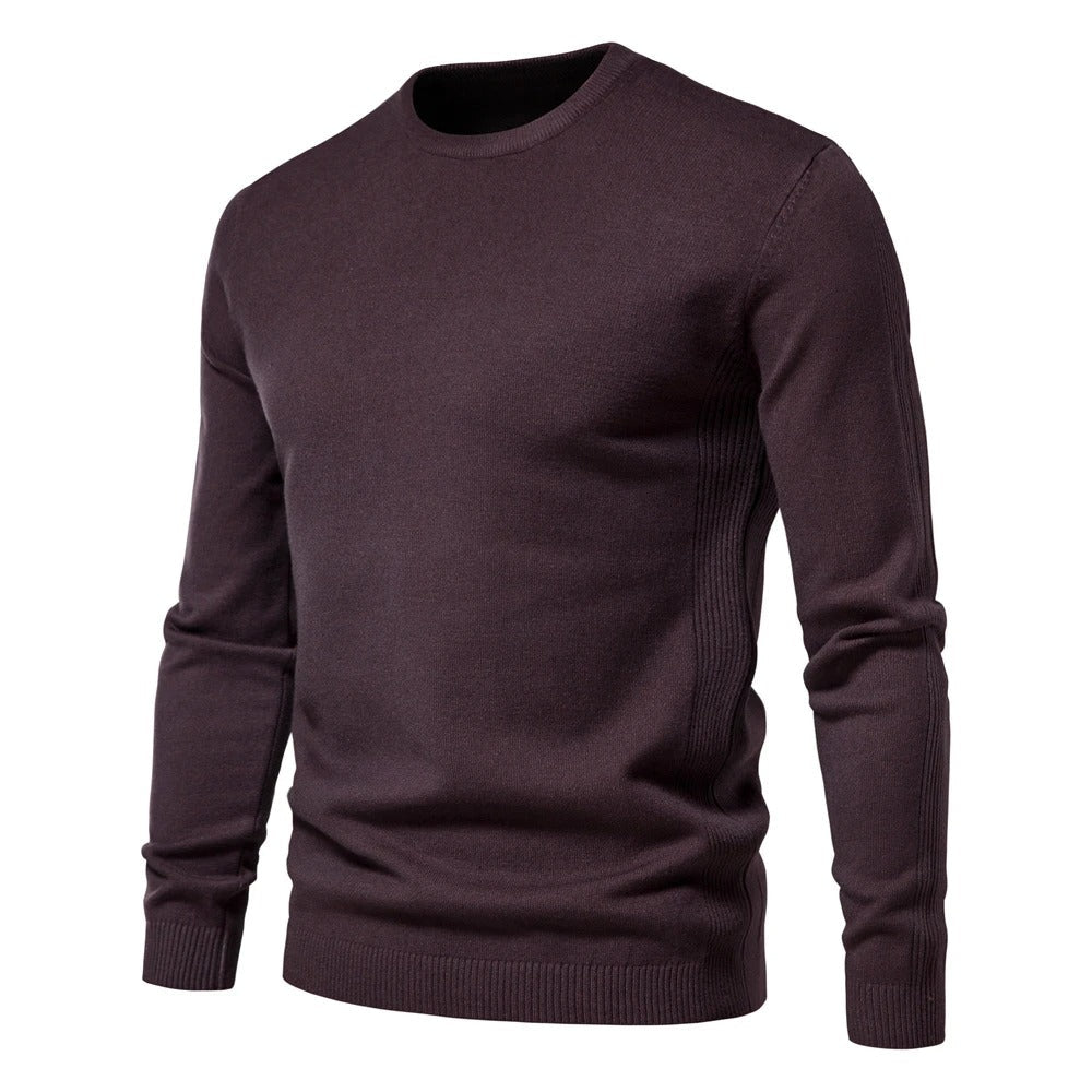 Myk og varm menns genser, slim fit, o-hals design for ultimat komfort og stil.