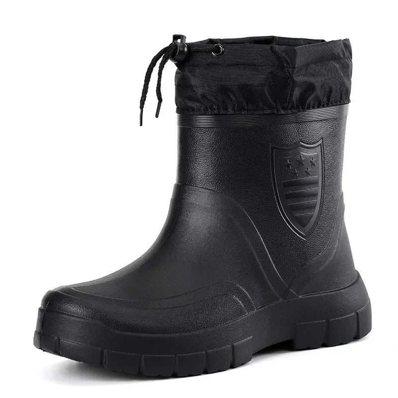 Menns varme, vanntette vinterstøvler. Perfekt for snø, kulde og utendørs komfort. Sklisikker såle.
