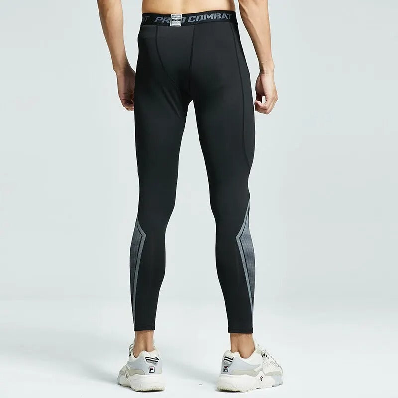 Varme, fukttransporterende menns basislag leggings. Perfekt for vintertrening og sportsklær som holder deg varm.