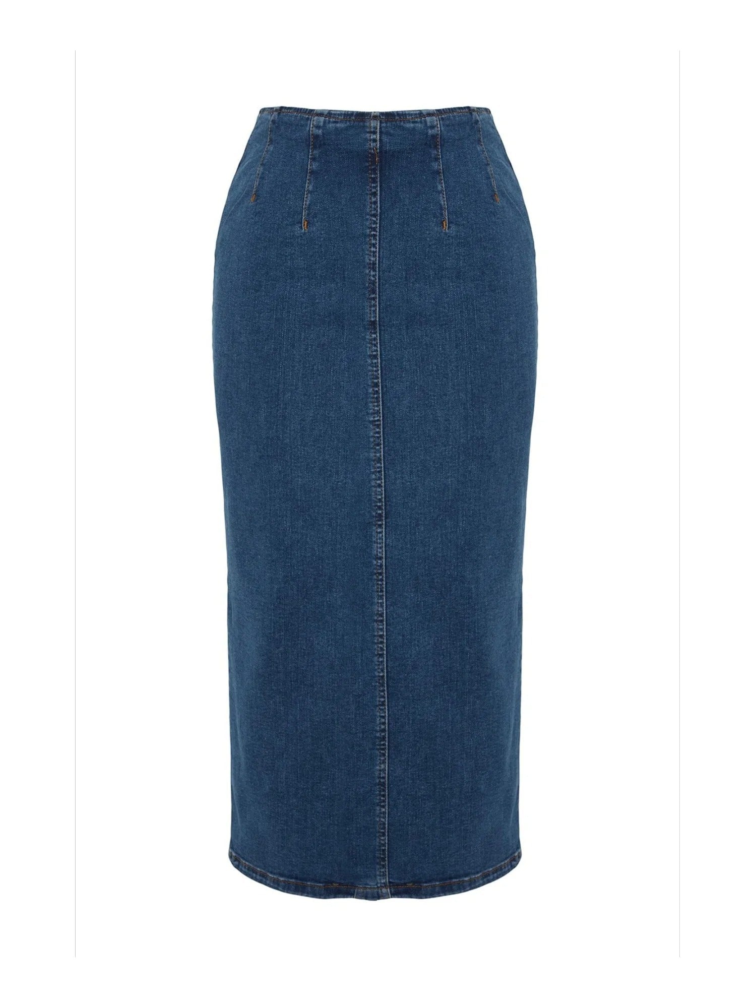 Midi Pencil Denim-skjørt for kvinner. Tidløst design, perfekt for både hverdag og fest.