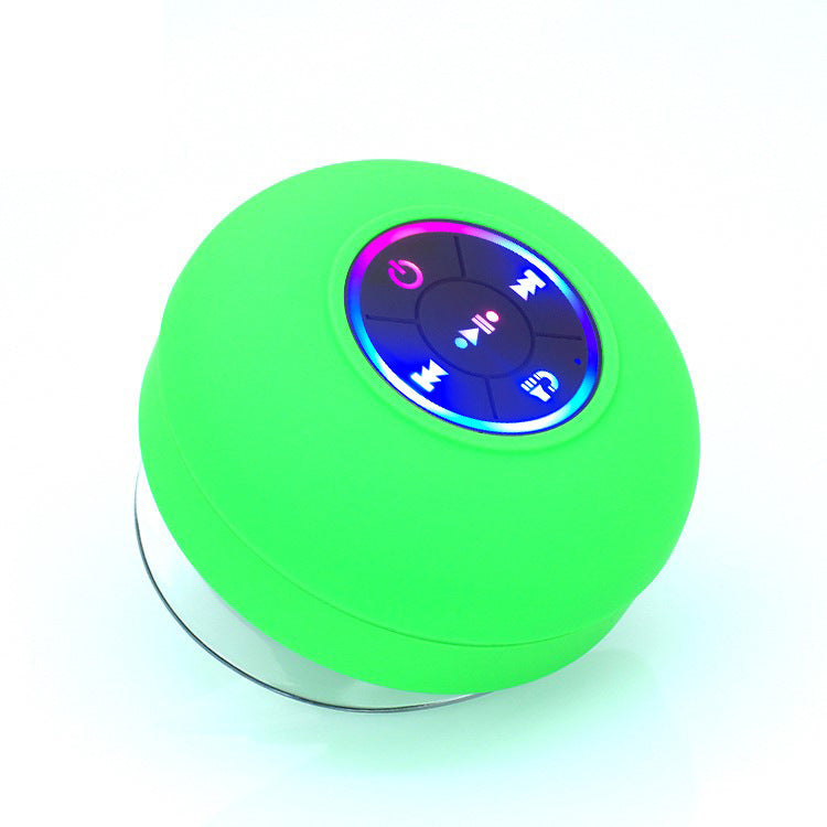 Vanntett baderomshøyttaler med Bluetooth, LED-lys og krystallklar lyd.