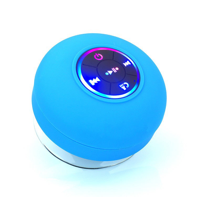 Perfekt gaveidé: Bærbar Bluetooth dusjhøyttaler med flotte LED-lys.