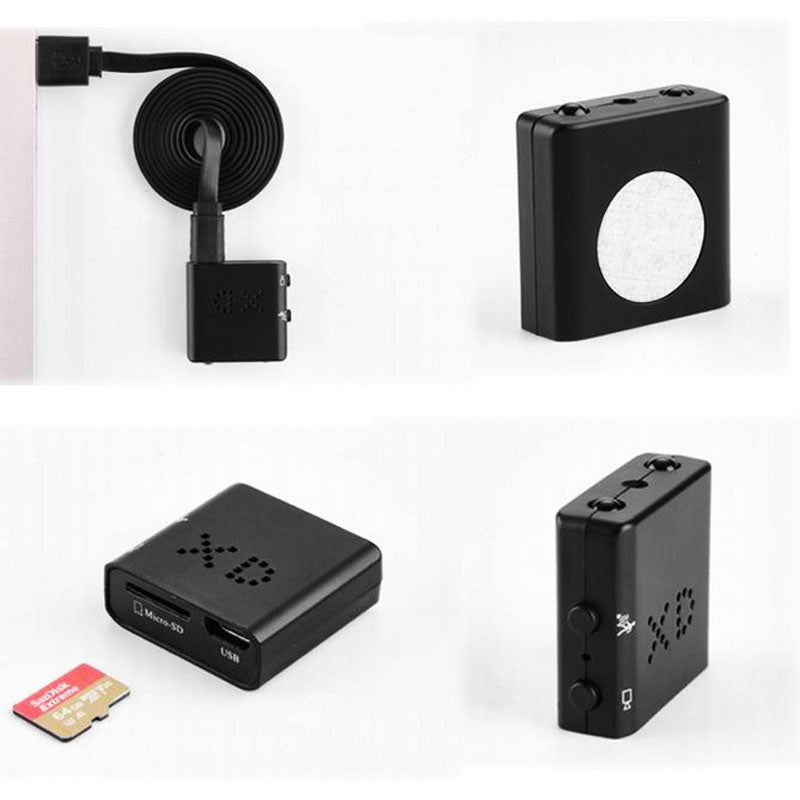 Bærbart mini overvåkningskamera med lang batterilevetid, ideelt for reise