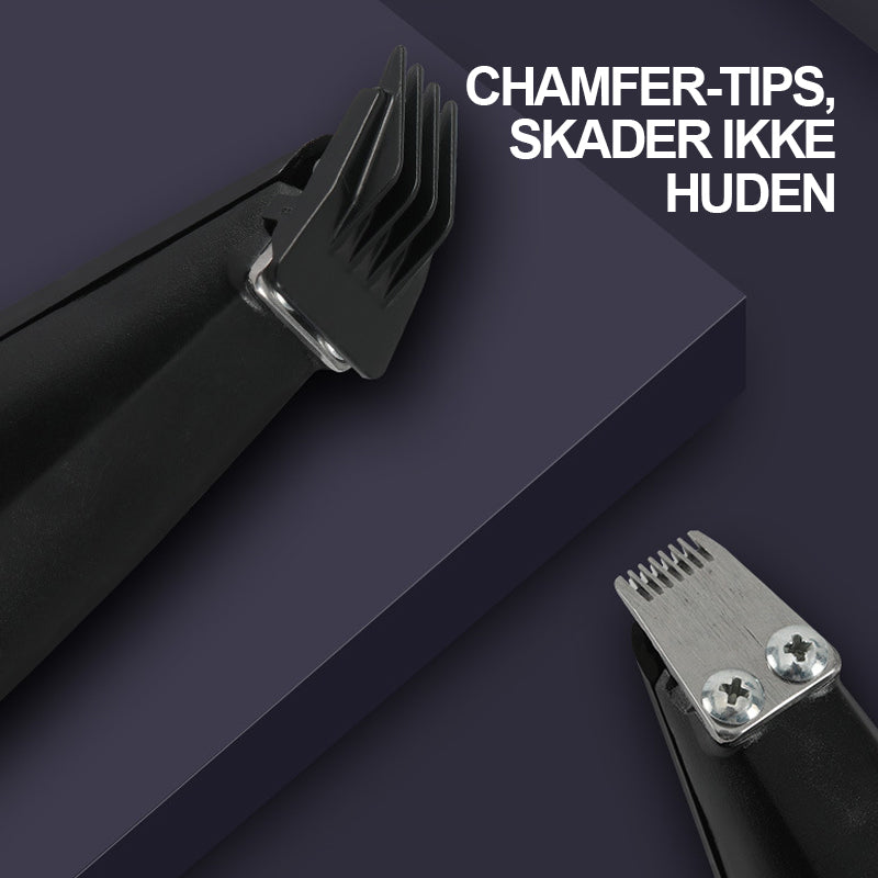 Kompakt mini trimmer, perfekt for små områder som poter, ansikt og ører på kjæledyr.