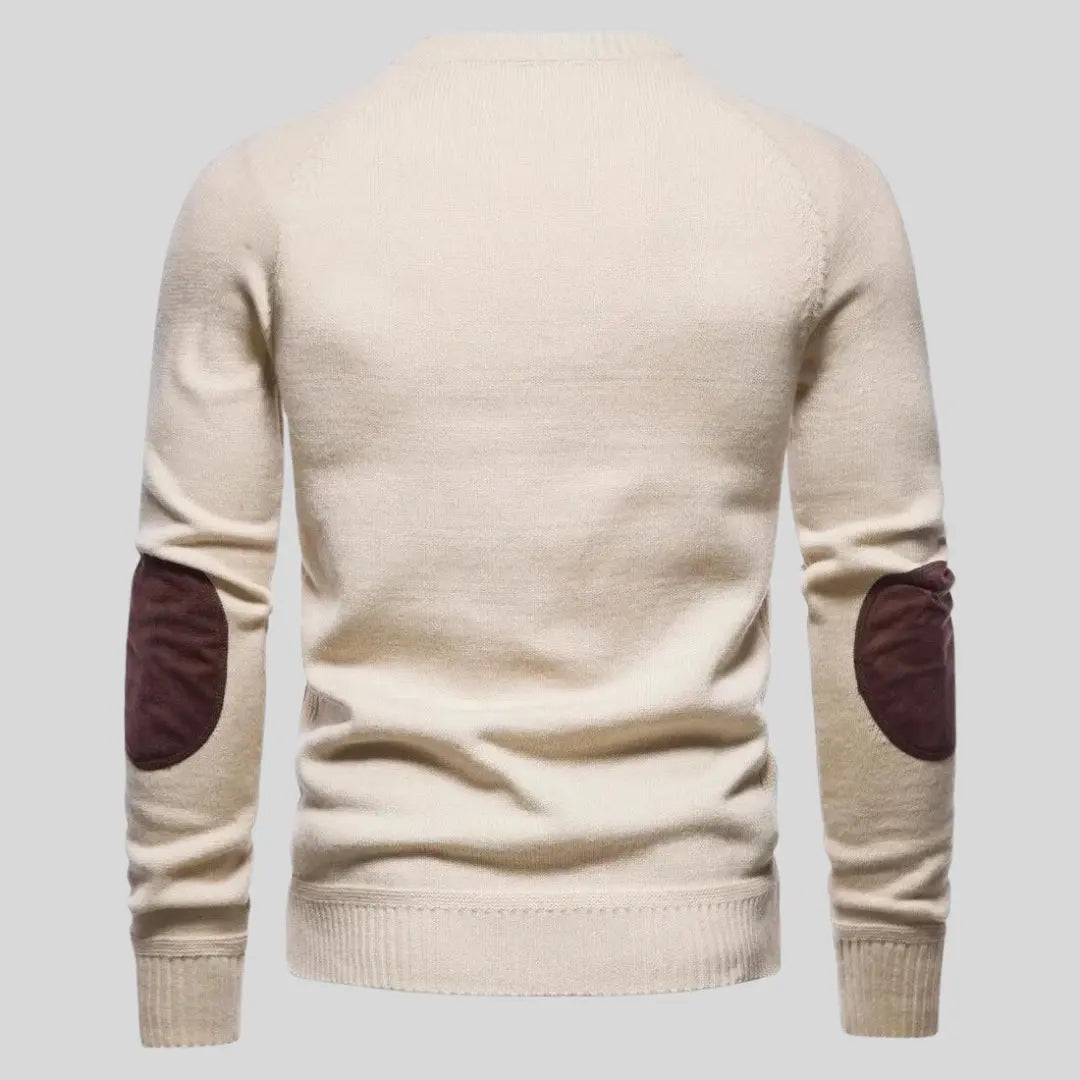Grønn herre genser, minimalistisk design og pustende stoff. Komfortabel for hverdagsbruk og en elegant look.