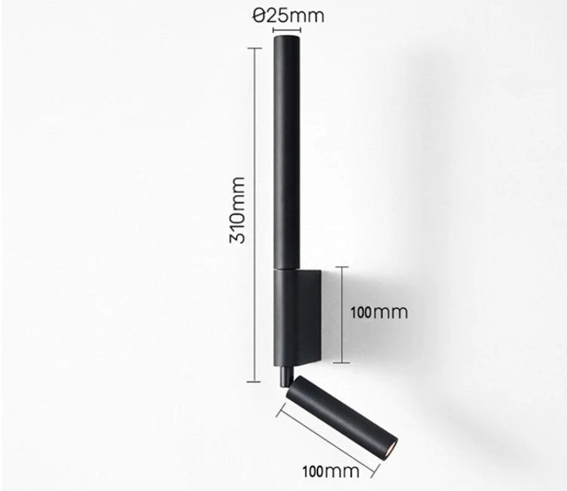 Allsidig LED-vegglampe for innendørs bruk. Minimalistisk design passer stue, soverom og gang. Moderne hjemmeinnredning.