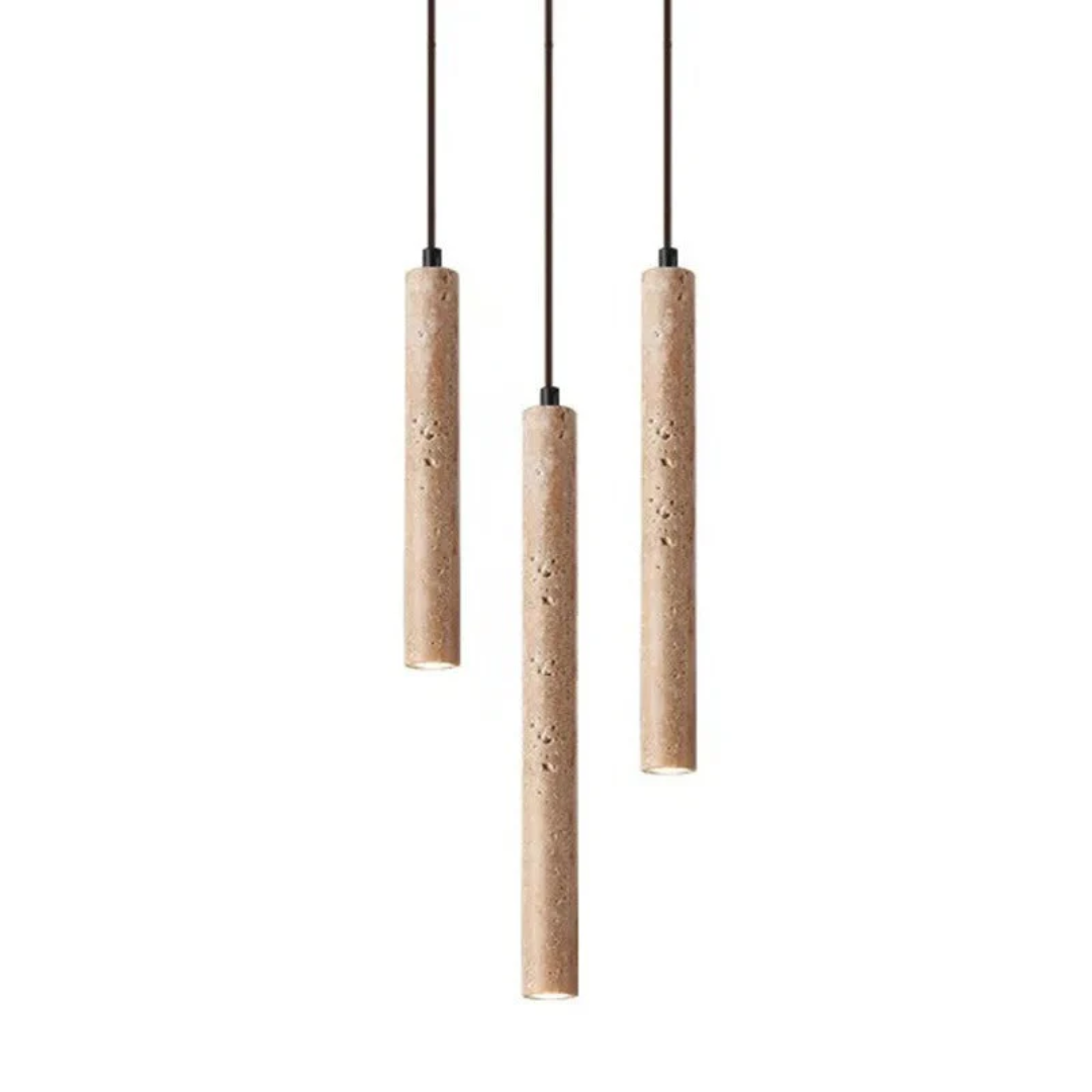 Minimalistisk LED-lysekrone i Wabi-Sabi design. Gir varmhvit, moderne belysning til stilfullt hjem.