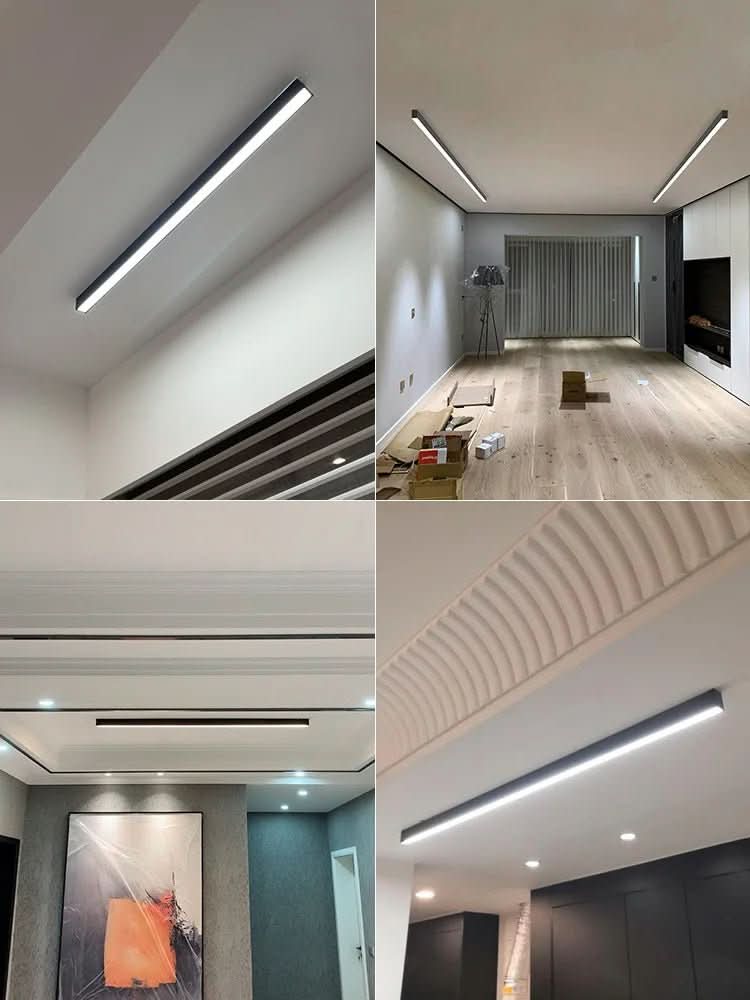 Stilren designlampe, LED taklampe, minimalistisk stil for moderne hjem.