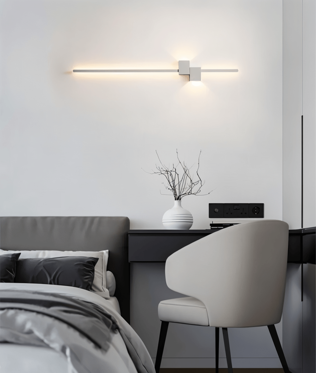 Funksjonell og dekorativ LED vegglampe. Forbedrer moderne hjem med stilig og energieffektiv belysning.