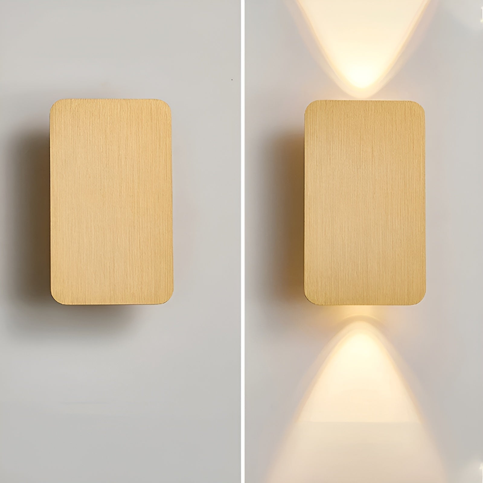 LED-lampe vegg i minimalistisk design. Ideell som belysning for et moderne kontor eller gang.